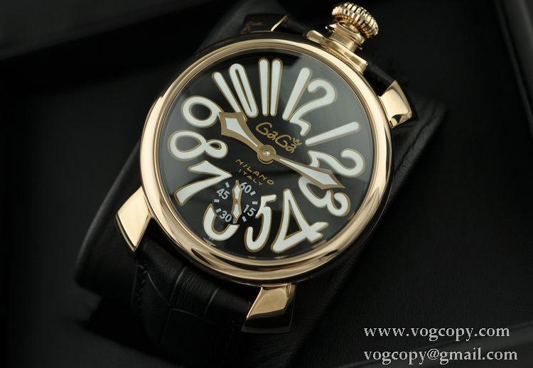 日本製クオーツ ガガミラノ腕時計 GaGaMILANO ホワイト インデックス