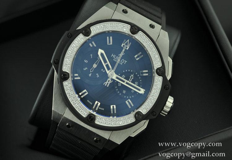 スイスムーブメンノ7750 Hublot ウブロ メンズ腕時計 自動巻き 5針 ダイヤベゼル 日付表示 45MM ラバー