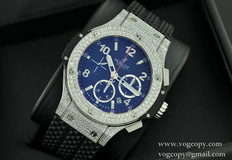 スイスムーブメンノ7750 Hublot ウブロ メンズ腕時計 自動巻き 6針クロノグラフ 日付表示 42MM ダイヤベゼル ラバー