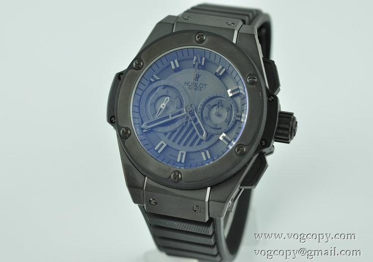 Hublot ウブロ スイスムーブメンノ7750 メンズ腕時計 自動巻き 6針 日付表示 ラバー BLACK