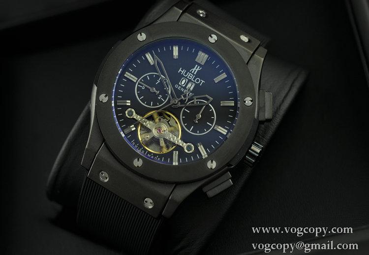 Hublotウブロ メンズ腕時計 自動巻き 5針 Tourbillon 日付表示 BLACK