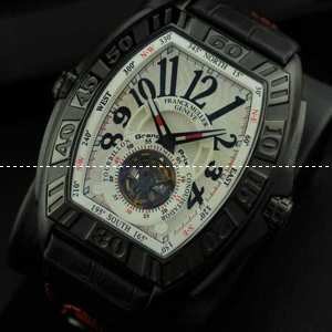 FRANCK MULLER フランクミュラー メンズ腕時計 自動巻き 2針 Tourbillon 夜光効果 レザー