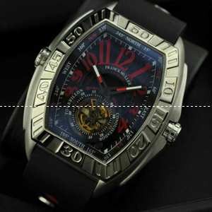 FRANCK MULLER フランクミュラー メンズ腕時計 自動巻き 2針 Tourbillon 夜光効果 5020X4320mm シルバー