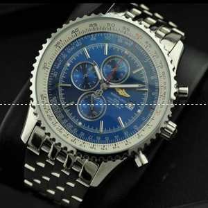 ブライトリング★BREITLING メンズ腕時計 日本製クオーツ 6針 回転ベゼル 日付表示 月付表示　ステンレス