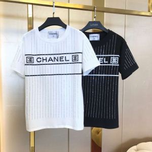 CHANEL シャネル 半袖Tシャツ 2色可選 スタイリッシュに新着 2020年の春夏に着たい 通勤の定番
