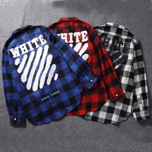 3色可選 チェックシャツ2020秋冬の定番新品到来ファッション度アップOffWhite オフホワイト