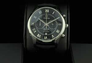 半自動卷 日本製クオーツ 2針 OMEGA オメガ メンズ腕時計