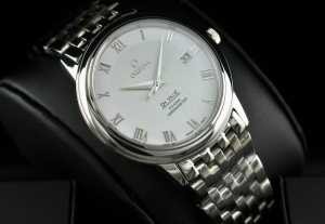 半自動卷 日本製クオーツ 2針 OMEGA オメガ メンズ腕時計
