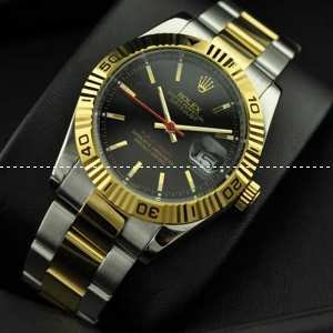 ROLEX ロレックス デイトジャスト メンズ腕時計 自動巻き 3針クロノグラフ 黒文字盤
