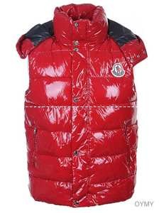 モンクレール ダウン MONCLER メンズダウンベスト 赤