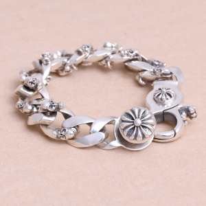2020春夏SALE開催 CHROME HEARTS クロムハーツシルバー925 ブレスレット