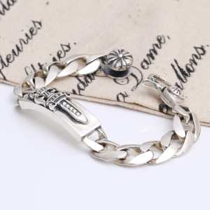 首胸ロゴ 2020春夏 CHROME HEARTS クロムハーツシルバー925 ブレスレット