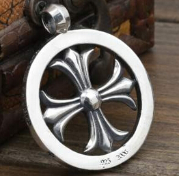 美品 2020 CHROME HEARTS クロムハーツ シルバー925 ペンダントトップ 十字架 男性用