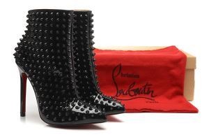 Christian Louboutinクリスチャンルブタン 2020 希少 スタッズ レッドソール ブーツ ヒール高さ12CM