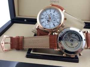 スタイルアップ効果 2020 Patek Philippe パテックフィリップ 機械式自動巻きコーティングガラス 6針クロノグラフ 日付表示 男性用腕時計 4色可選