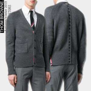 2020春夏の大注目トレンド ニットコート THOM BROWNE春色の最旬の人気アイテム 2色可選 トムブラウン