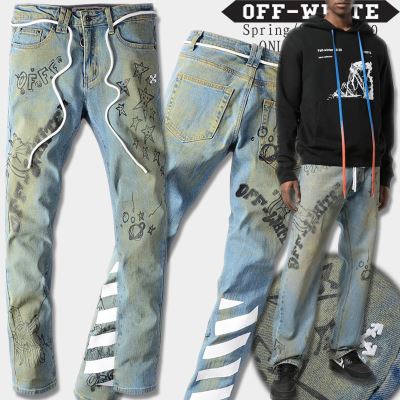 2020ss OFF-WHITE ジーンズ スタイリッシュ感