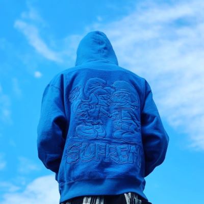 シュプリーム Supreme トレーナー/パーカー/ジャケット、上着 x Smurfs Hooded Sweatshirt