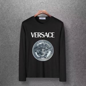 4色可選 長袖Tシャツ 今年注目すべき秋冬ファッション 2020トレンドアイテム激安 ヴェルサーチ VERSACE