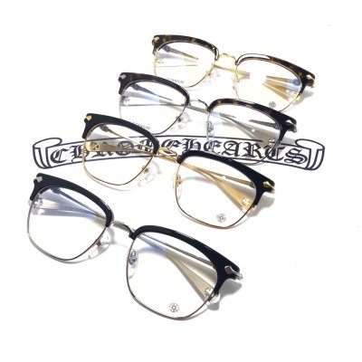 CHROME HEARTS クロムハーツ サングラス/眼鏡/メガネ/透明サングラス·眼鏡のフレーム 超人気美品◆新作