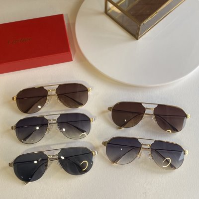 CARTIER カルティエ サングラス/眼鏡/メガネ/透明サングラス·眼鏡のフレーム 存在感◎