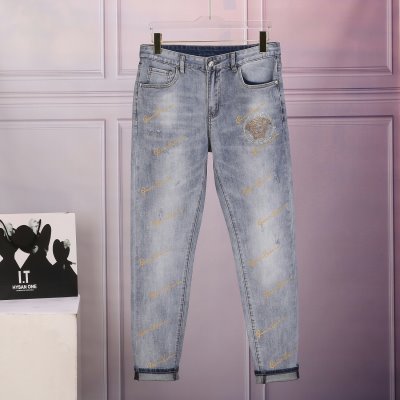 VERSACE ヴェルサーチェ デニムパンツ/ジーンズ 大特価?気質修身28*29*30*32*34*36*38
