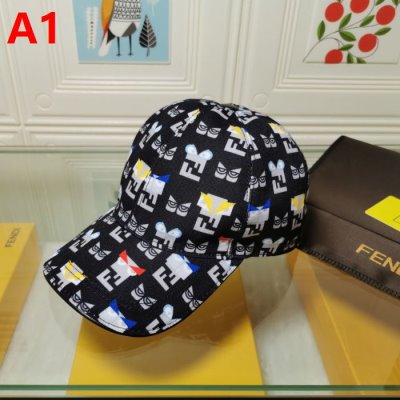 調節可能 FENDI フェンデイ キャップ/帽子 履かせやすい