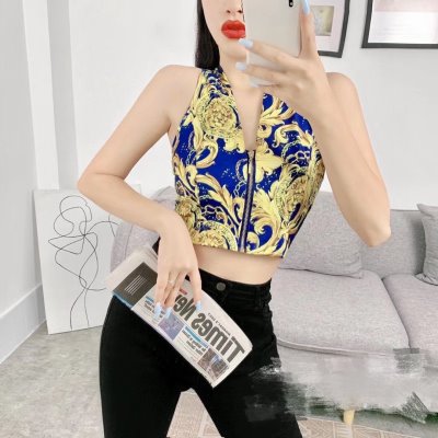 VERSACE ヴェルサーチ タンクトップ上衣 最旬アイテム