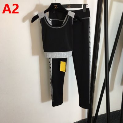 FENDI フェンデイ タンクトップ上下セット 超人気美品◆