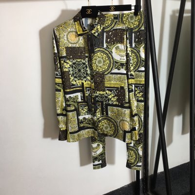 VERSACE ヴェルサーチ シャツ 上下セット 着痩せゆったり