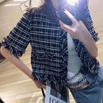 CHANEL シャネル 半袖コート ポリエステル