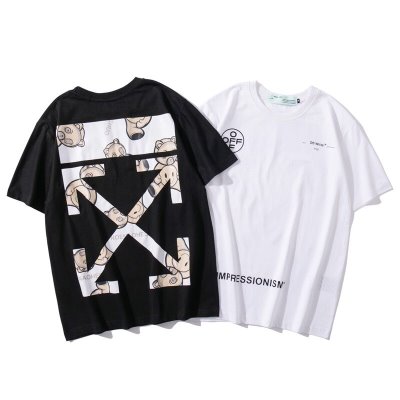 OFF-WHITE オフホワイト 着痩せゆったり 半袖Tシャツ M*L*XL*XXL