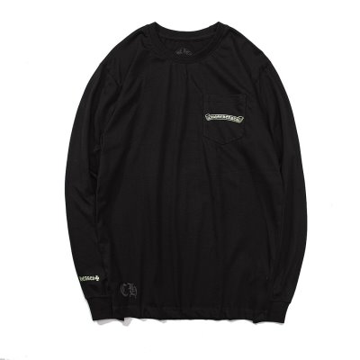 CHROME HEARTS クロムハーツ 首胸ロゴ 長袖Tシャツ M*L*XL*2XL
