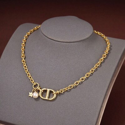 ネックレス DIOR ディオール 首胸ロゴ ネックレス