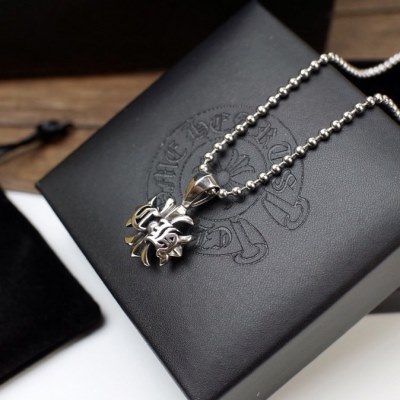 ネックレス CHROME HEARTS クロムハーツ 足下注目してくれる ネックレス 銀メッキ