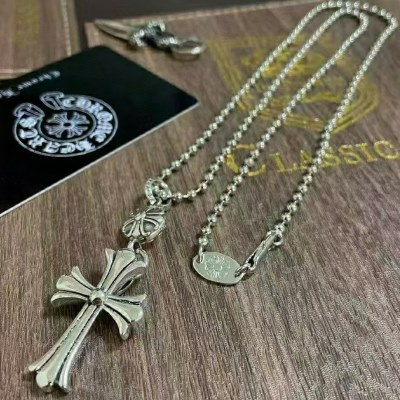 ネックレス CHROME HEARTS クロムハーツ めちゃくちゃお得 ネックレス 銀メッキ