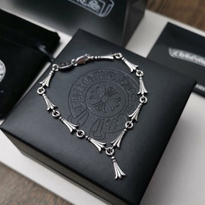 ブレスレット CHROME HEARTS クロムハーツ 大人気☆NEW!! ブレスレット 銀メッキ