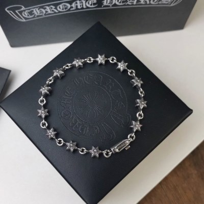 ブレスレット CHROME HEARTS クロムハーツ めちゃくちゃお得 ブレスレット 銀メッキ