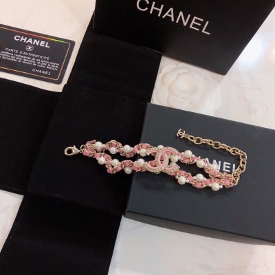 ブレスレット CHANEL シャネル 首胸ロゴ ブレスレット