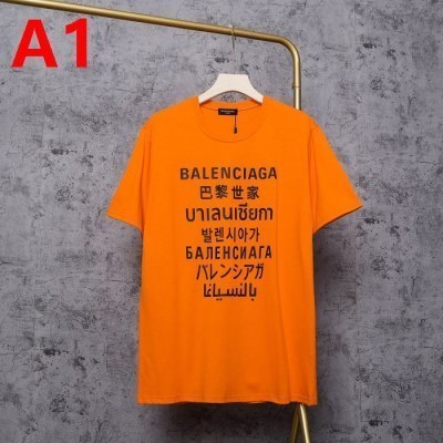 BALENCIAGA バレンシアガ 半袖Tシャツ 首胸ロゴ S*M*L*XL*2...