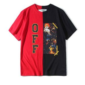 2色可選配色切替 超激安価格半袖Tシャツ OffWhite オフホワイト