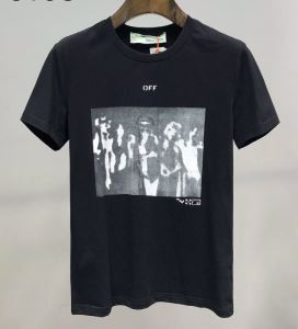 OffWhite この時期の一番人気は2色可選 オフホワイト シンプルなファッション 半袖Tシャツ