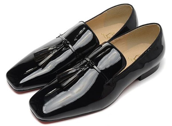 新登場 Christian Louboutinクリスチャンルブタン フリンジ付きビジネスシューズ