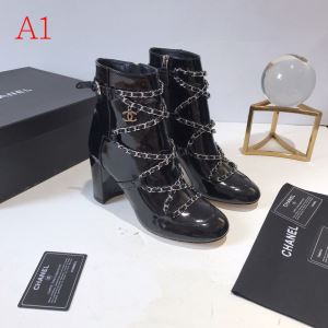 シャネル 3色可選 更にトレンドが急上昇中 CHANEL オシャレスタイルが今年流 レザーブーツ 【2020秋冬】の注目トレンド