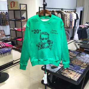 OFF WHITE パーカーパブリック テレビジョン スウェットシャツ おすすめ 長袖Tシャツ オフホワイト激安着こなし秋冬定番商品