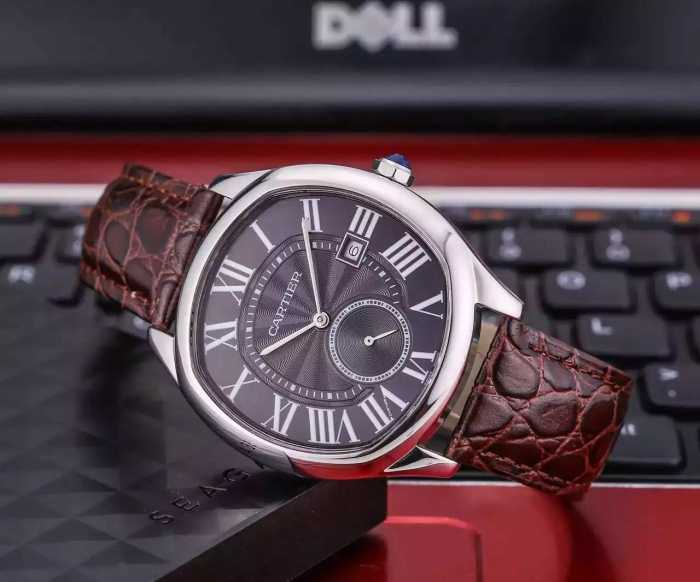 2020 一味違うケーブル編みが魅力満点 カルティエ CARTIER 上級自動巻き ムーブメント 男性用腕時計 7色可選